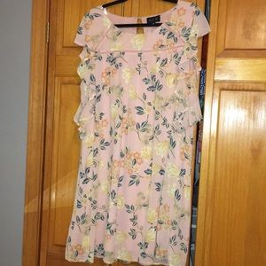 Blush Pink Floral Dress